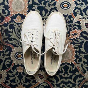 Sea Vees Whiite Canvas Sneakers for J.Crew  size 7.5